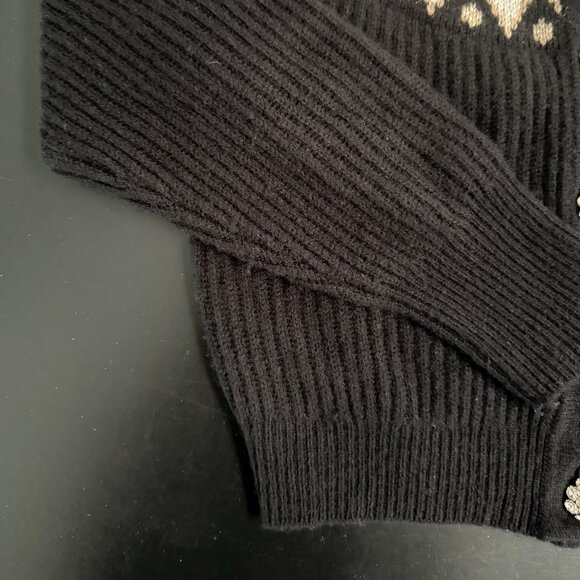 J.Crew Cashmere Fair Isle Cardigan Sweater Jewel Buttons XS - Picture 6 of 12